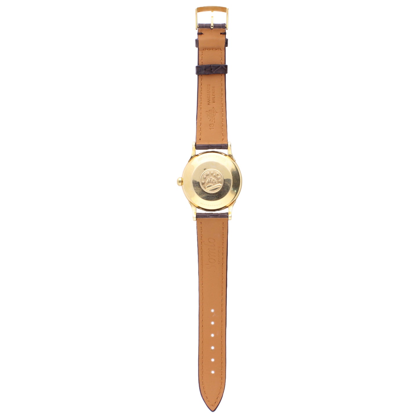 18ct yellow gold OMEGA Constellation De Luxe automatic chronometer wristwatch. Made 1956