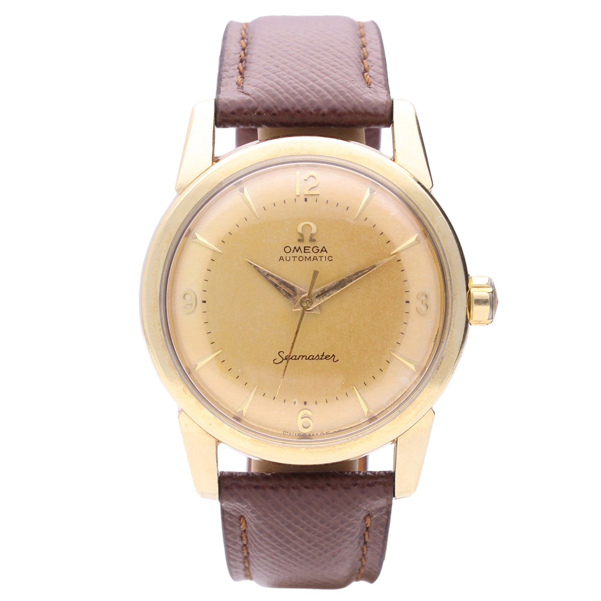 18ct yellow gold OMEGA Seamaster automatic wristwatch. Made 1958