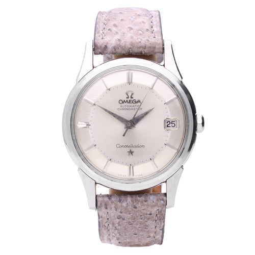 Stainless steel OMEGA Constellation automatic chronometer wristwatch. Made 1962