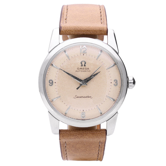 Stainless steel OMEGA Seamaster automatic wristwatch. Made 1958