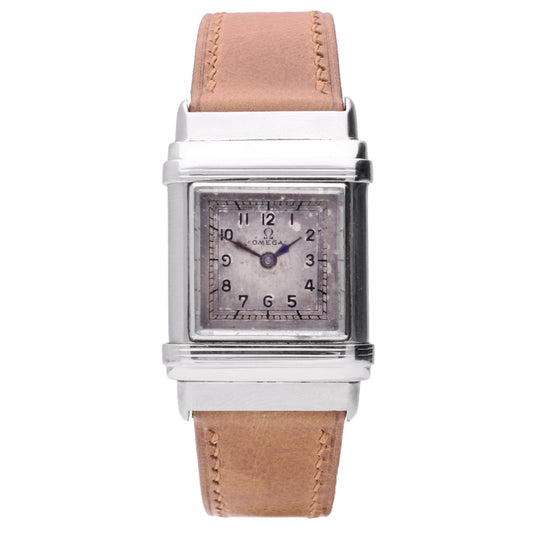 Stainless steel OMEGA Marine wristwatch. Made 1940