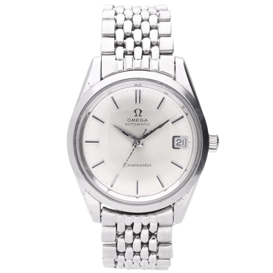 Stainless steel OMEGA Seamaster automatic wristwatch with date. Made 1970