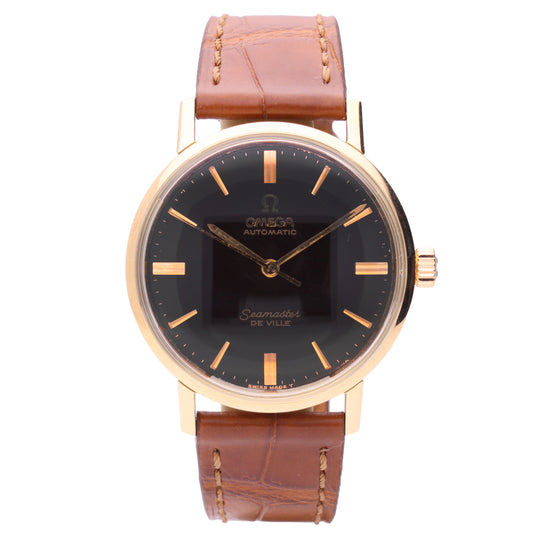 18ct rose gold OMEGA Seamaster/De Ville automatic wristwatch. Made 1965