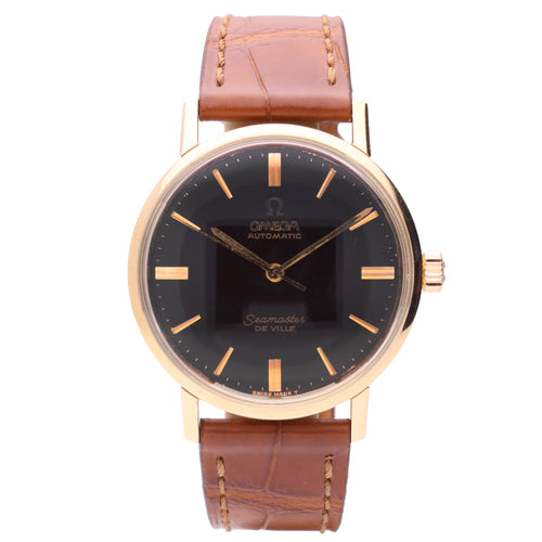 18ct rose gold OMEGA Seamaster/De Ville automatic wristwatch. Made 1965