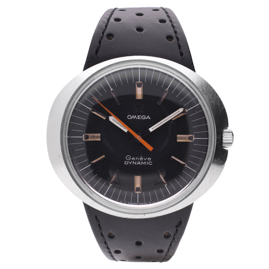 Stainless steel OMEGA Dynamic Genève automatic wristwatch. Made 1969
