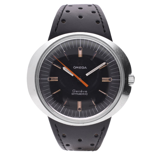 Stainless steel OMEGA Dynamic Genève automatic wristwatch. Made 1969