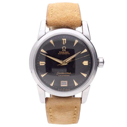 Stainless steel OMEGA Seamaster Calendar automatic wristwatch. Made 1954