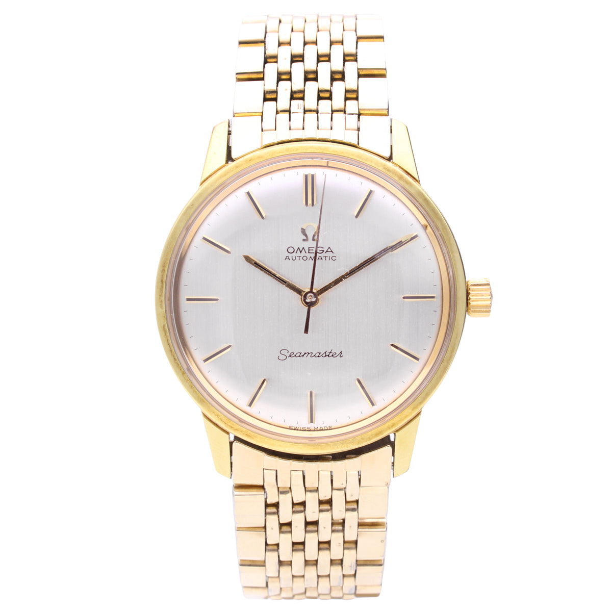 Steel & gold plated OMEGA Seamaster automatic wristwatch. Made 1967