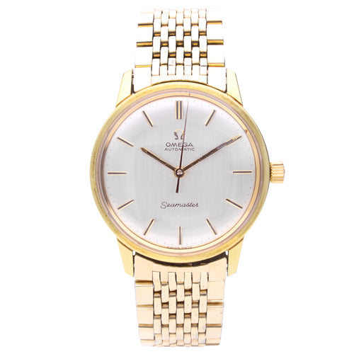 Steel & gold plated OMEGA Seamaster automatic wristwatch. Made 1967