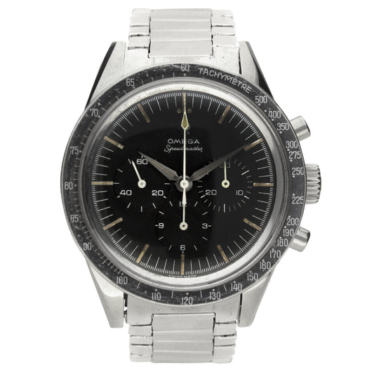 Stainless steel OMEGA ref. 105.002-62 Speedmaster wristwatch. Made 1963