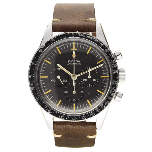 Stainless steel Speedmaster, reference 105.003 'Ed White' chronograph wristwatch. Made 1966