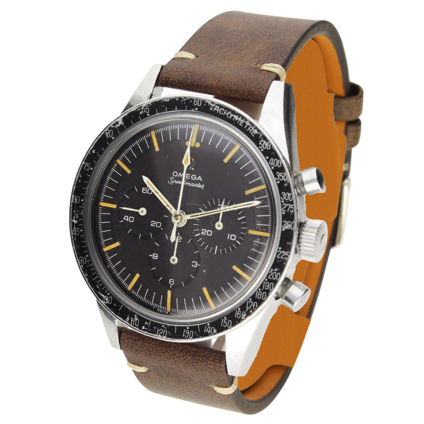 Stainless steel OMEGA ref. 105.003 Speedmaster 'Ed White' chronograph wristwatch. Made 1966