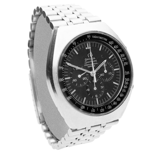 Stainless steel Speedmaster Mark II chronograph bracelet watch. Made 1970