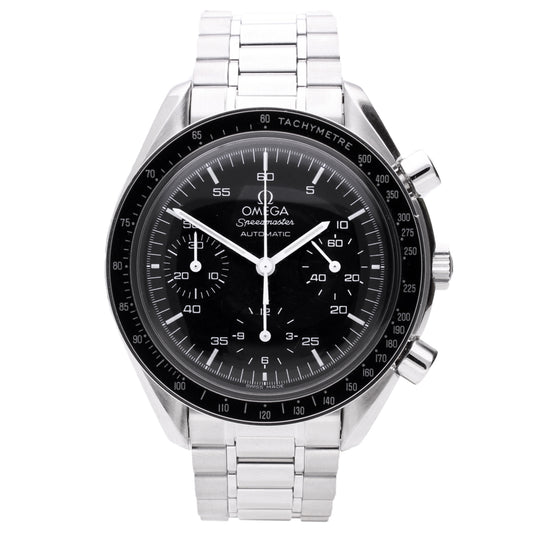 Stainless steel OMEGA ref. ST 375.0032 Speedmaster 'Reduced' automatic wristwatch. Made 2006