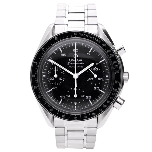 Stainless steel OMEGA ref. ST 375.0032 Speedmaster 'Reduced' automatic wristwatch. Made 2006