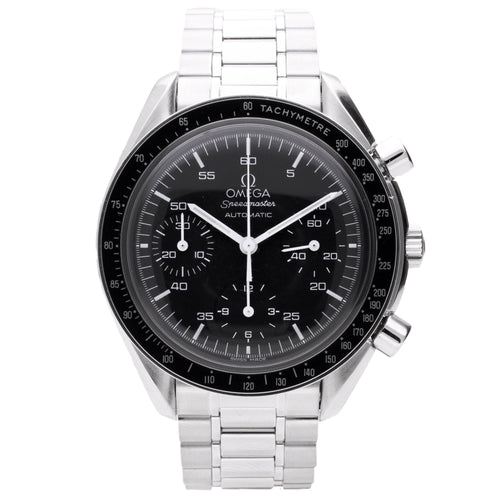 Stainless steel OMEGA ref. ST 375.0032 Speedmaster 'Reduced' automatic wristwatch. Made 2001