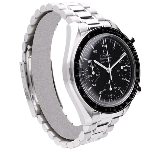 Stainless steel OMEGA ref. ST 375.0032 Speedmaster 'Reduced' automatic wristwatch. Made 2001