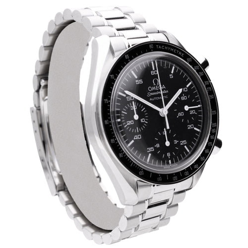 Stainless steel OMEGA ref. ST 375.0032 Speedmaster 'Reduced' automatic wristwatch. Made 2006