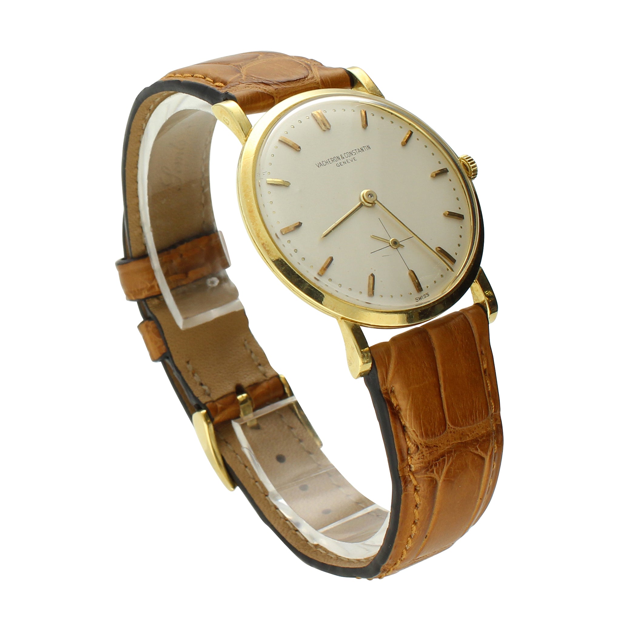 18ct yellow gold Tank Normale wristwatch. Made 1950's – Somlo London